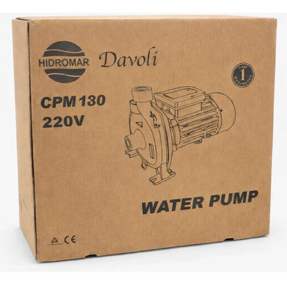 Bomba de Agua Centrífuga 0.5 HP 0.37 kW Monofásica