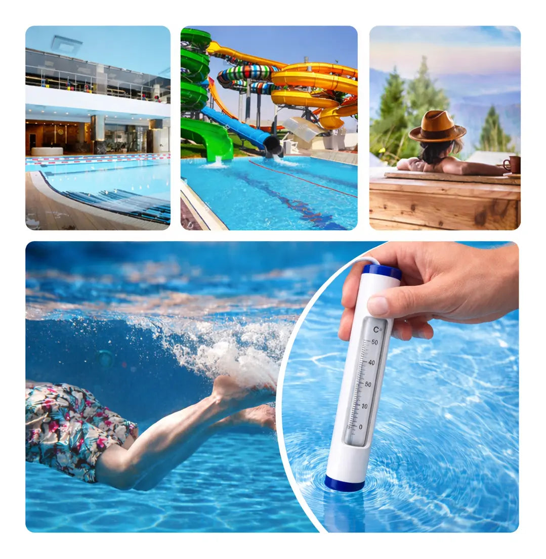 Termómetro Piscina Redondo con Cuerda Premium