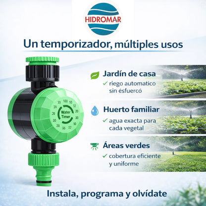Temporizador Mecánico de Riego Automático 120 Minutos