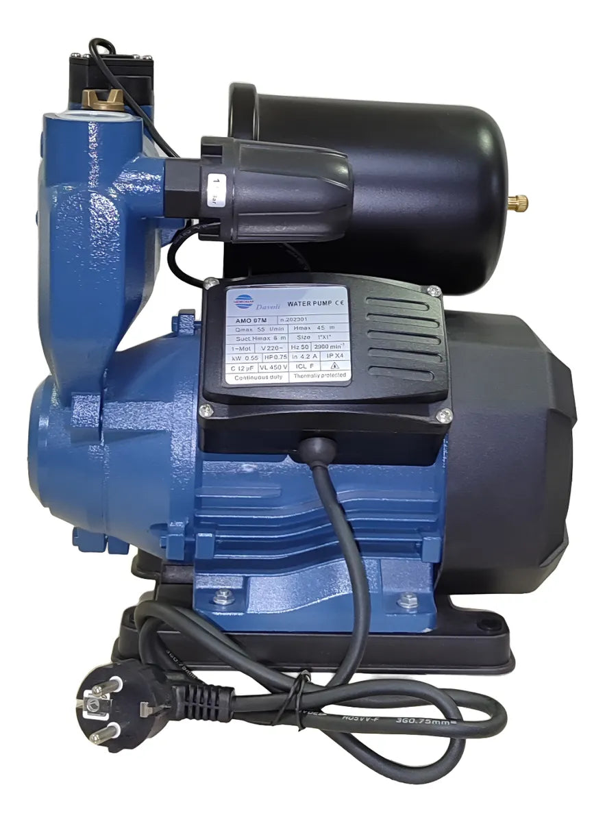 Bomba Periférica Davoli Amo 07 - 0.75 Hp Azul Oscuro 50 Hz Monofásica