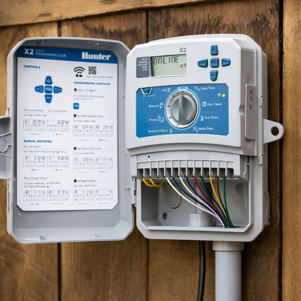 Programador de Riego Hunter 8 Zonas X2 con WiFi