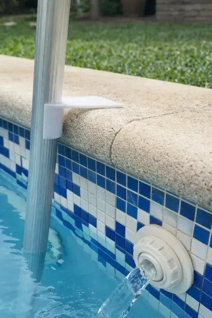 Accesorio Barre Fondo Stopper Limpiafondo Piscinas Blanco